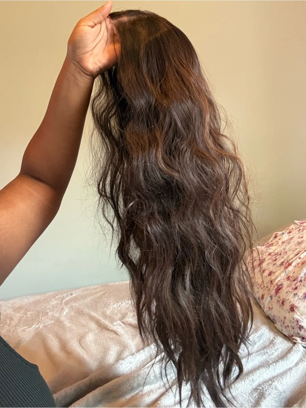 Long Wavy Dark Brown Hair Extensions – Brown Highlights